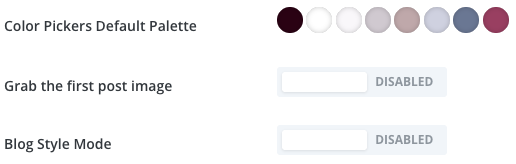 Divi Color Pickers Default Palette