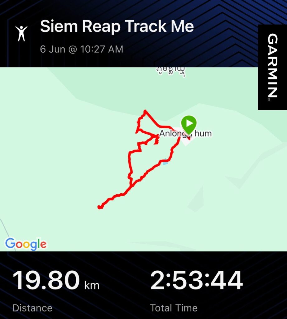 Garmin map of the Kulen moto tour loop: 19.8 km in 2 hours 54 minutes